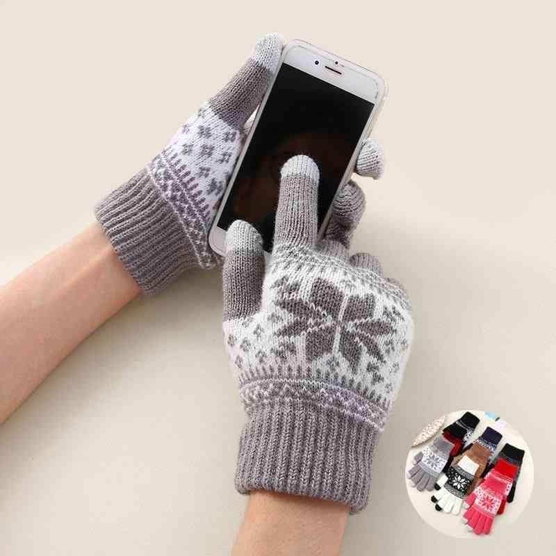 Creative Fashion Snowflake Printing Gloves