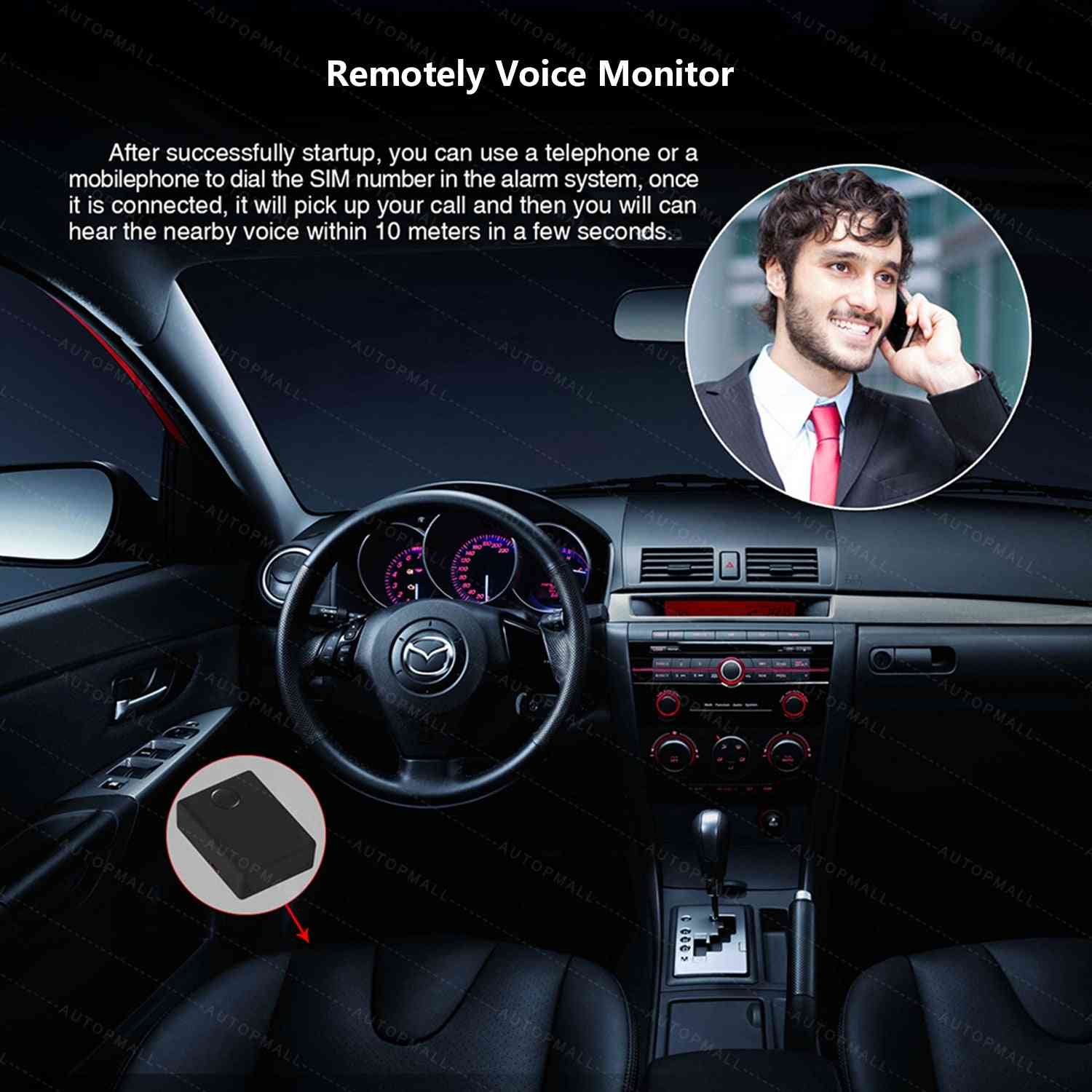 Dohled nad hlasovým monitorem zvuku, detekce sim karty, automatická odpověď a vytáčení, osobní hlasová aktivace zařízení