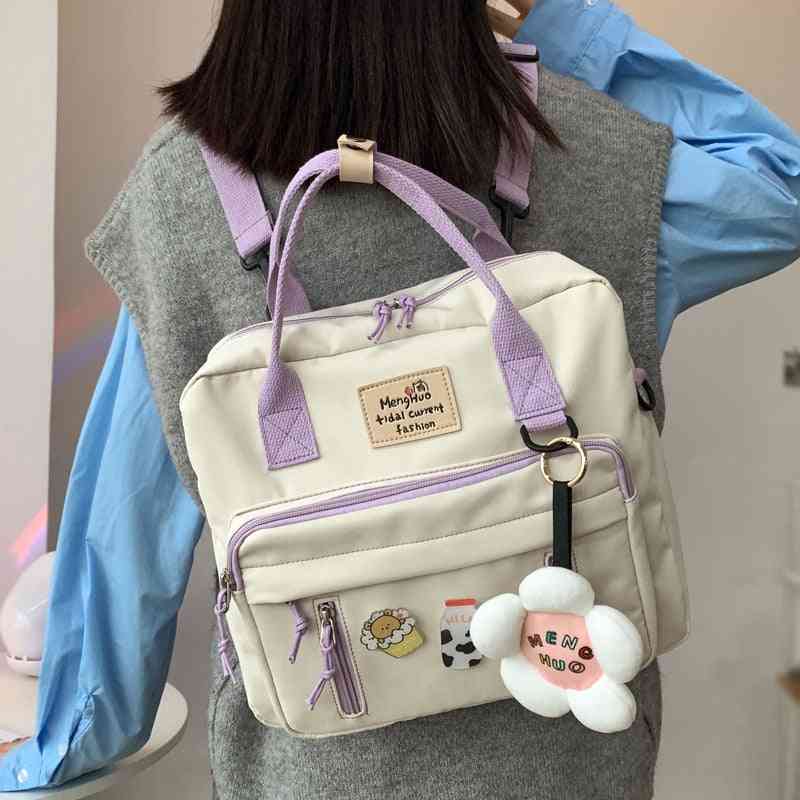 Portable- Travel Backpack Badge, Ring Buckle Bags