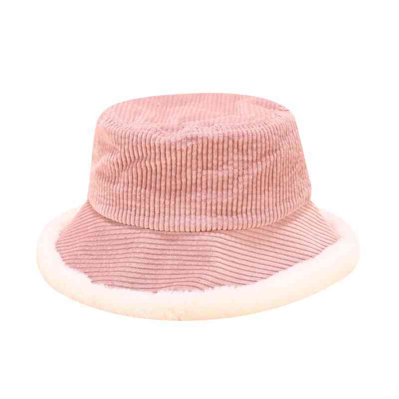 Zimné klobúky pre vedro pre ženy, čiapka z manšestrovej manžety