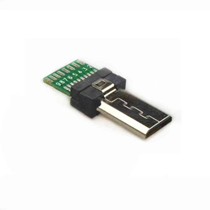 15 Pin Mini Usb Pcb Connector Male Jack For Digital Camera