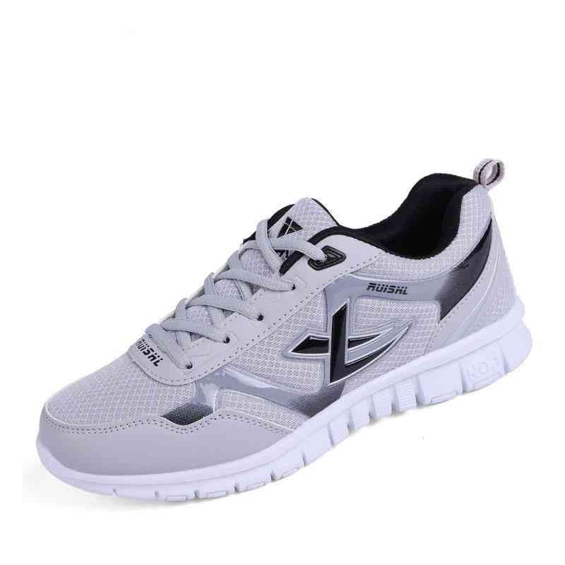 Men Sneakers, Fashion Mesh Breathable Lace-up Shoes