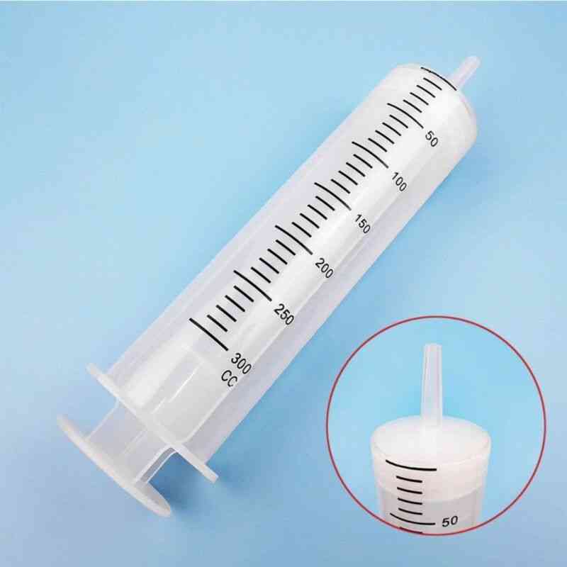 Large Plastic Syringe, Transparent, Reusable, Sterile Measuring Injection, Nutrient Solution