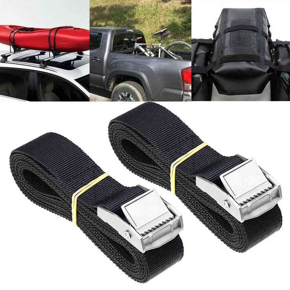 1 Pair Straps 9.8 Ft Car Roof Rack Buckle Lashing Luggage