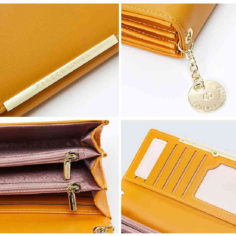 Leather Luxury Wallet For Many Departments Women