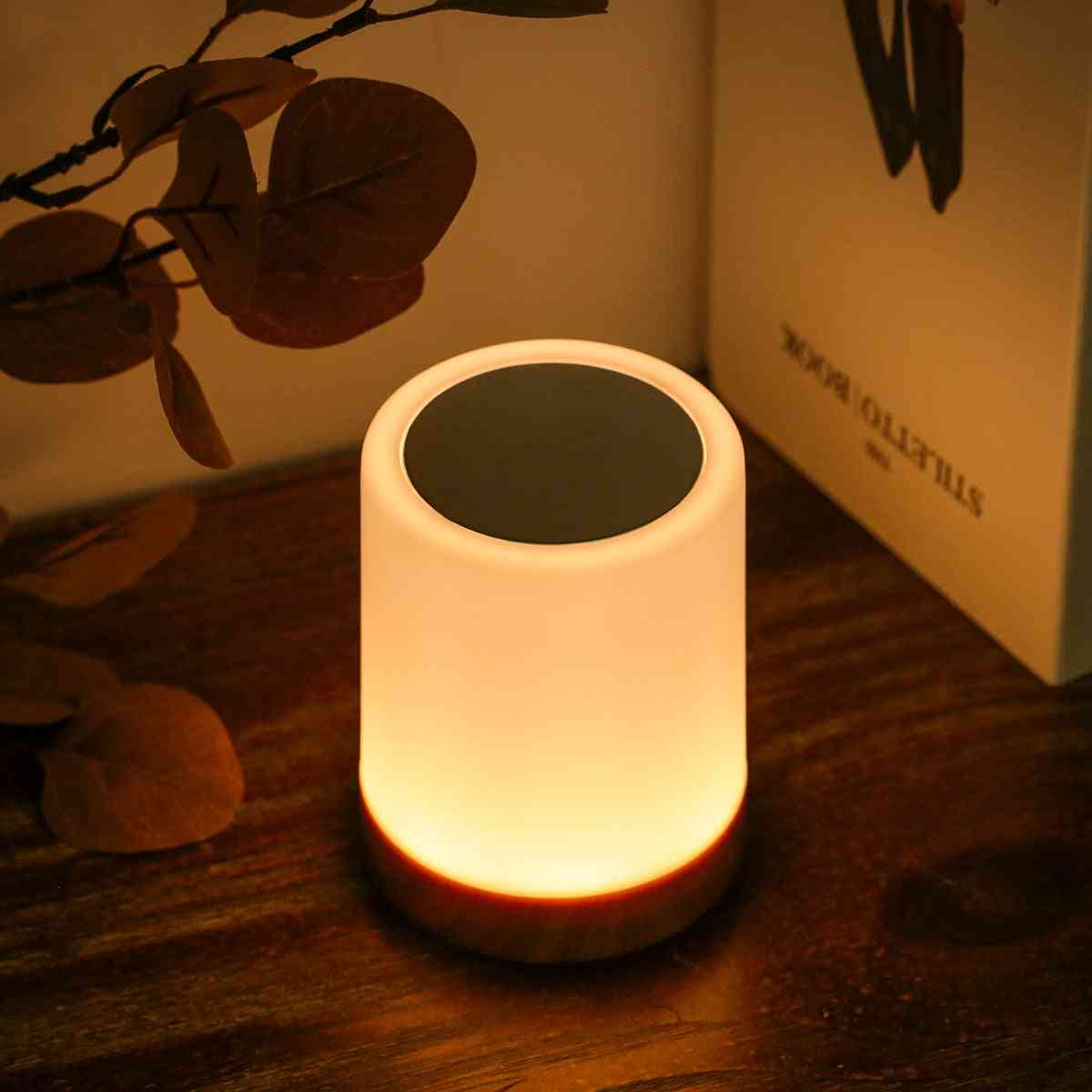 Usb Rechargeable Touching Control Bedside Dimmable Table Lamp
