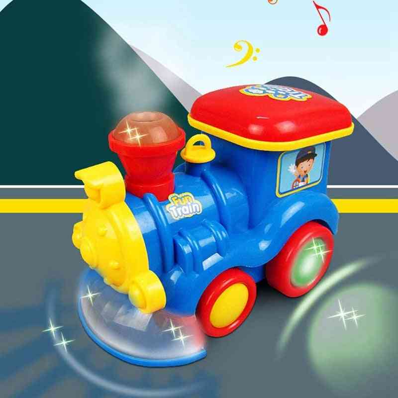 Go Steam Train Locomotive For Kids, Classic Battery Operated Toy Engine Car With Smoke, Lights And Sound.
