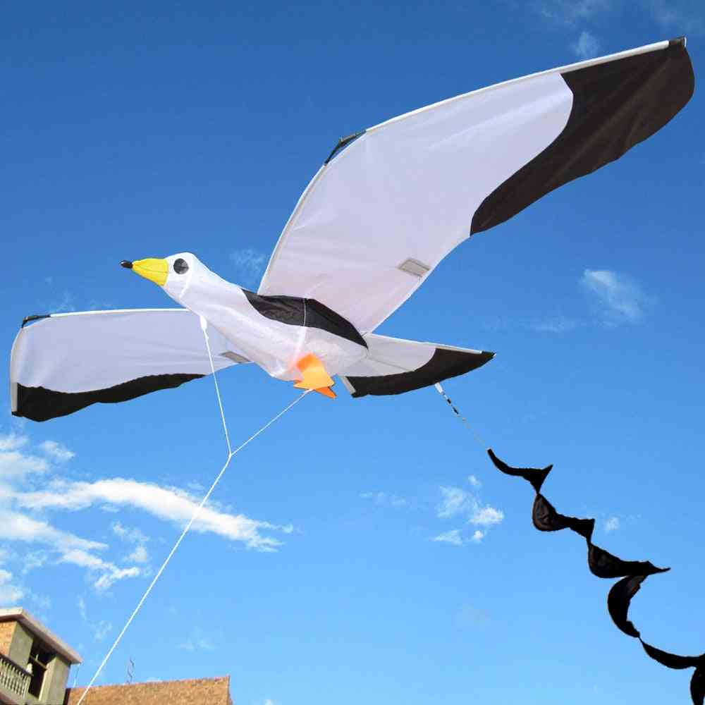 3d aquilone gabbiano giocattolo per bambini con tailfun gioco di attività di volo all'aperto con coda sportiva per famiglie facile da far volare aquilone elettrico