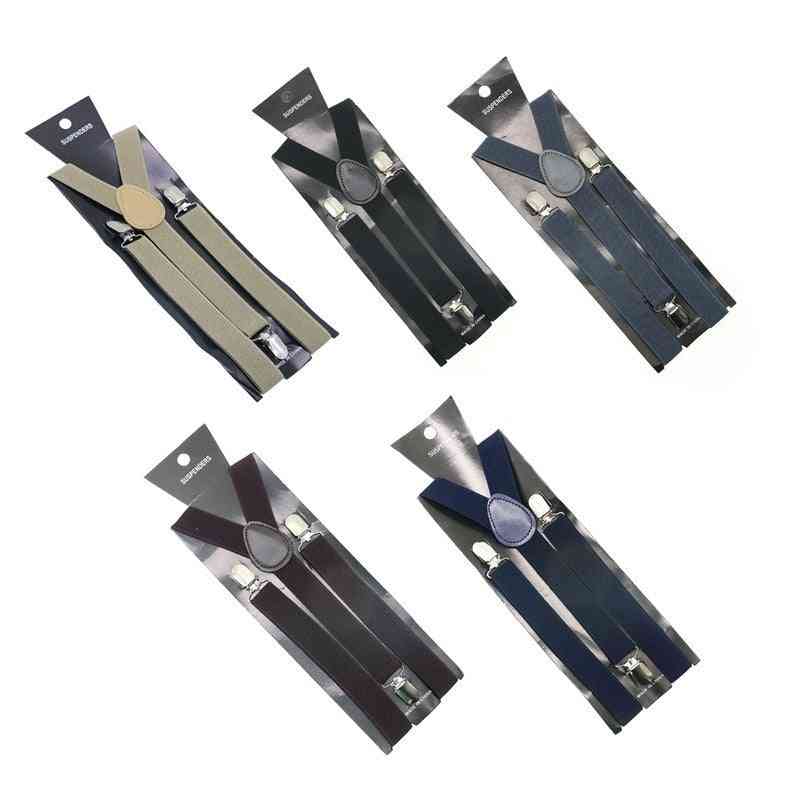 Clip-on Suspenders, Elastic Y-shape Adjustable Braces Belts