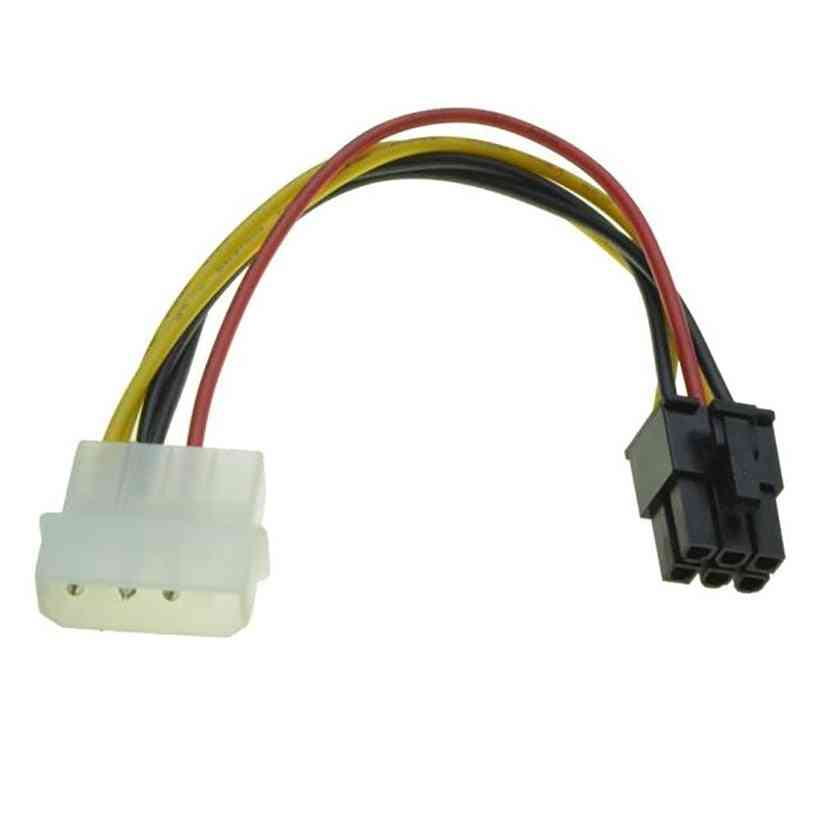 4-polni napajalni kabel pretvornika napajanja za video kartico pci-express pci-e 4-polni molex do 6-pinski