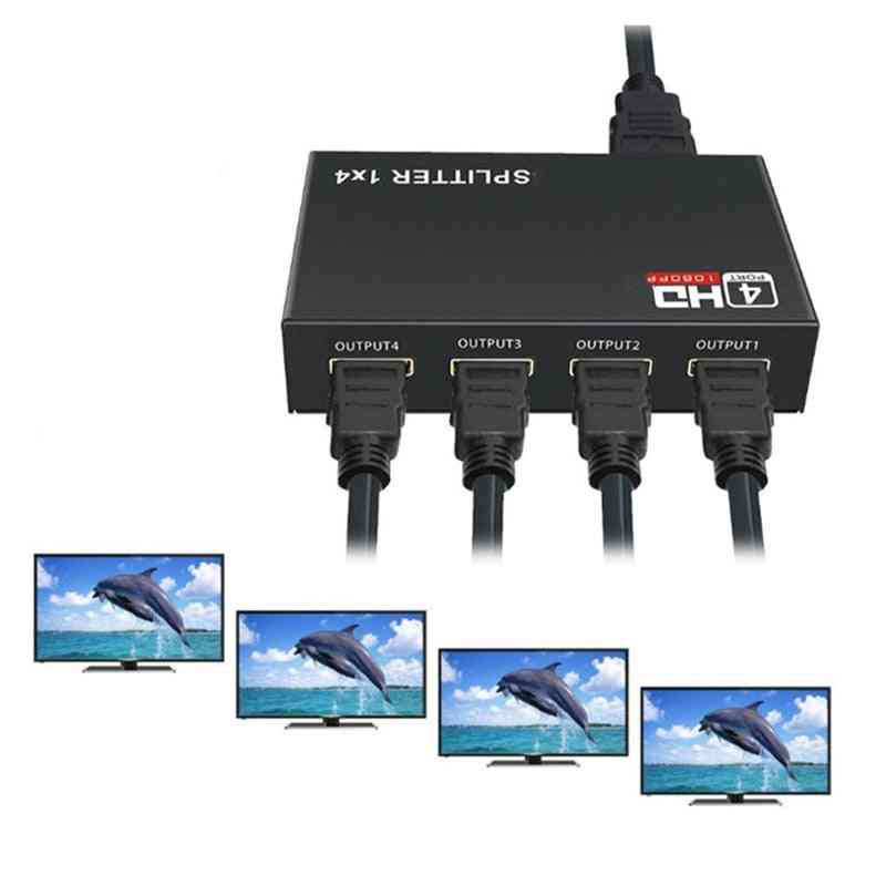 Hdmi-kompatibilní převodník rozbočovače out HD rozdělovač zesilovač hdcp 1080p duální displej pro hdtv dvd ps3 xbox