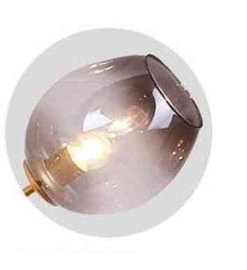 E27- modern glaspendel, hängande lampor ljus med 9-huvud (set-a)