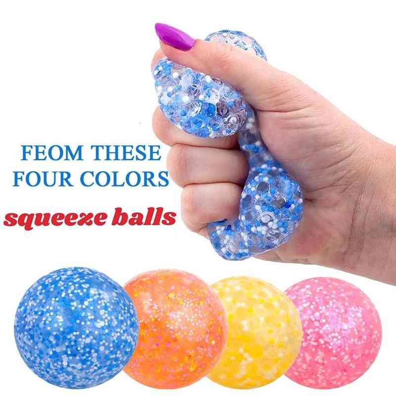 Decompress Vent Stress Ball, Squeeze Relax Jelly Beads, Toy