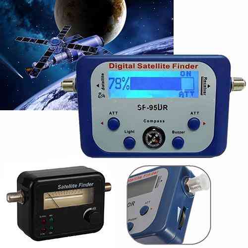 Portable numérique lcd satellite finder mètre de force de signal sky parabolique 950-2150mhz