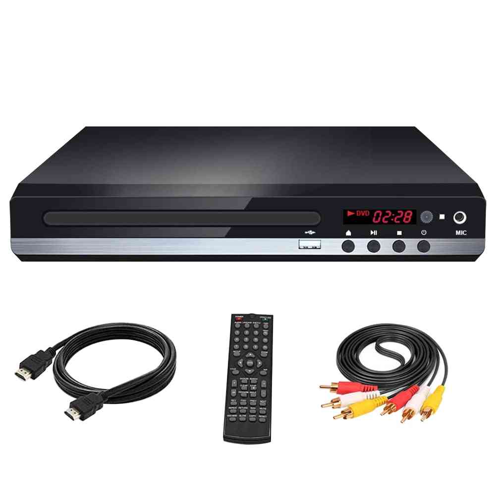 Usb Metal With Cable Vcd Multi Format Cd Home Portable Dvd Player For Tv Support Hdmi-compatible Cd Svcd Vcd Function