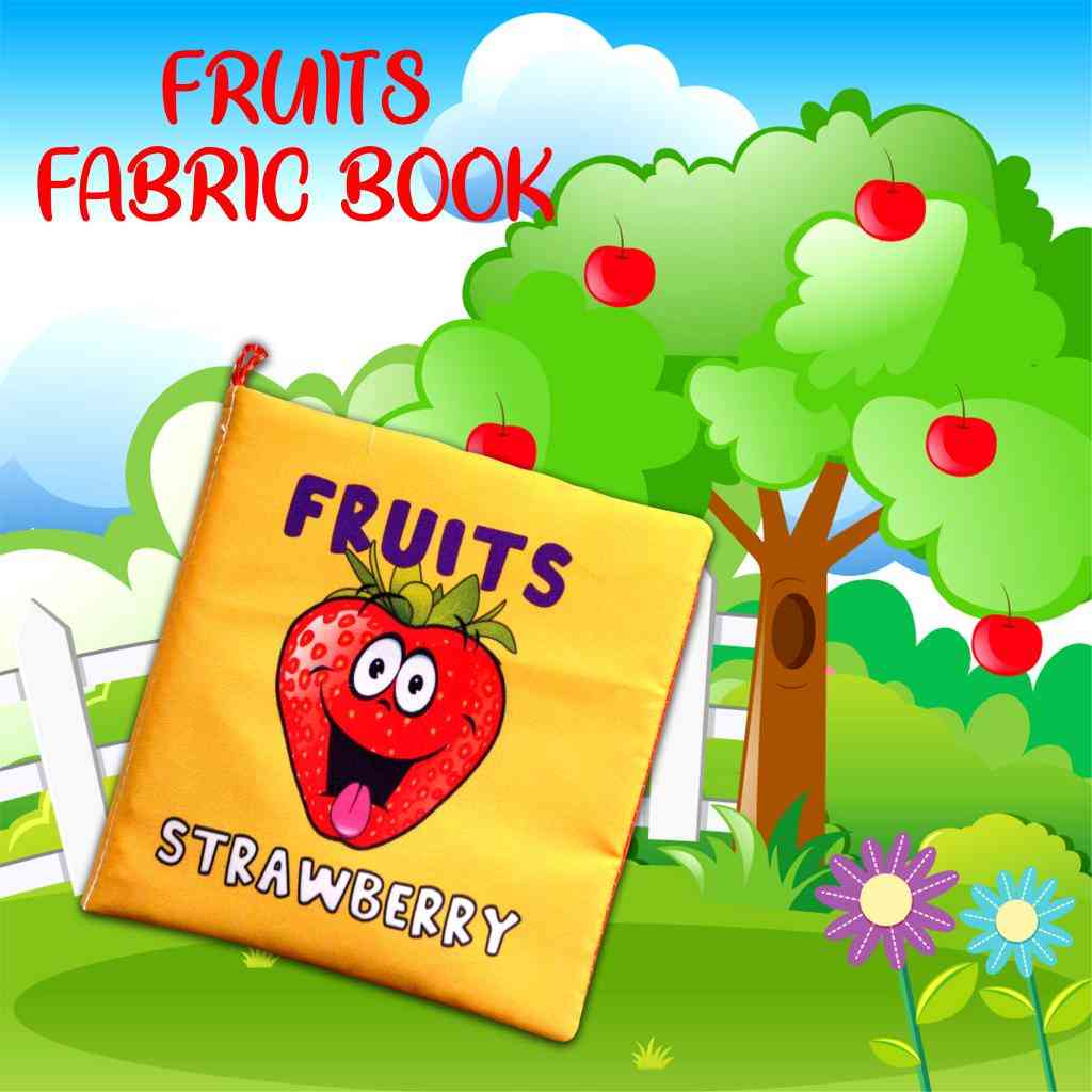 Tox English Fruits Cloth Quiet Book, , Educational Toy
