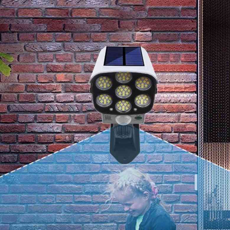 Bevægelsessensor dummy kamera udendørs væglampe