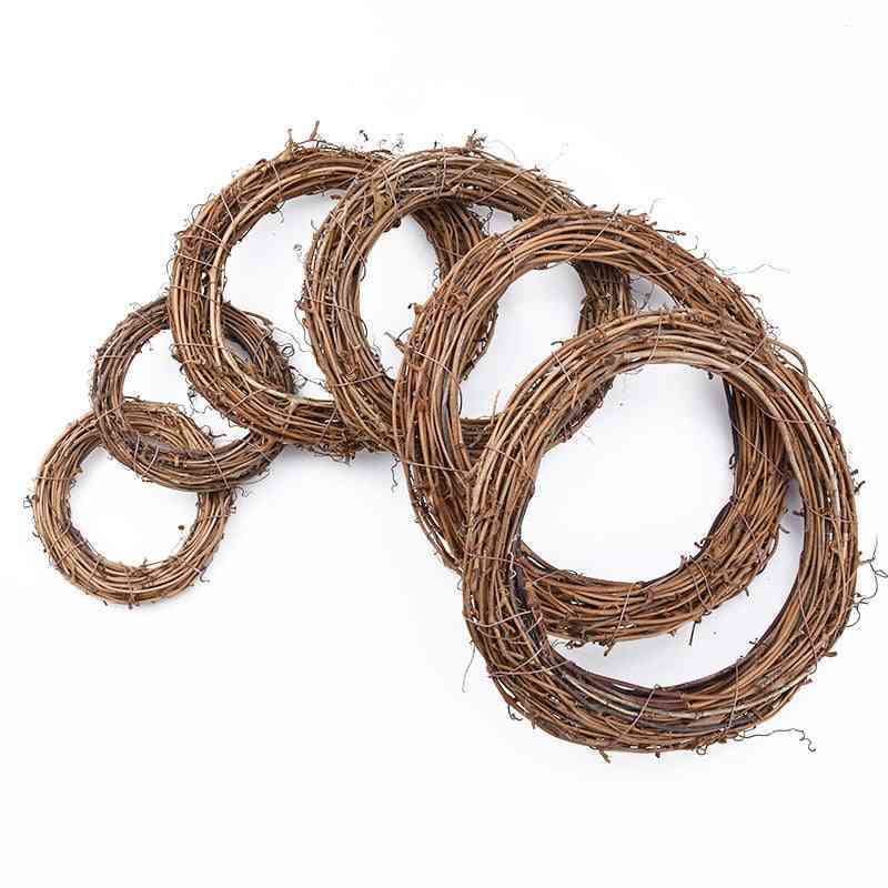 Rattan Ring Cheap Artificial Flowers, Garland Dried Plants