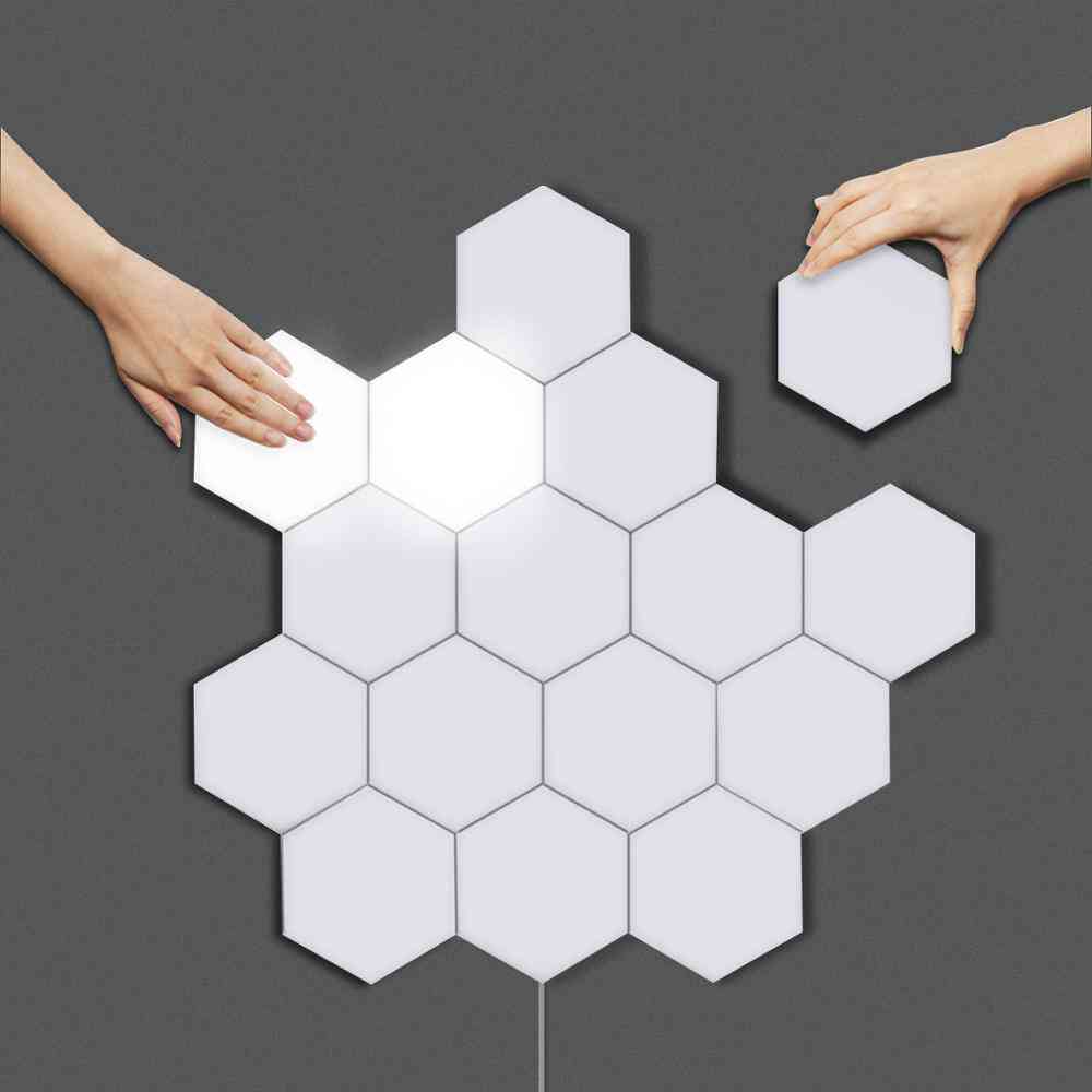 Touch Sensor Magnetic Hexagons Quantum Lamp