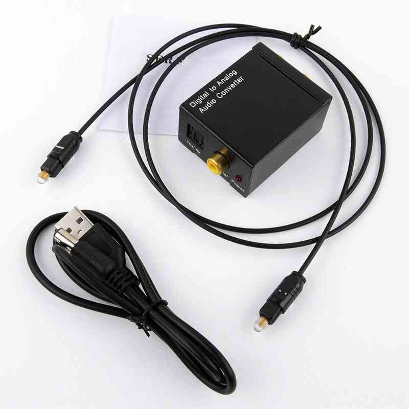 Digital Signal Optical Fiber To Analog Audio Converter