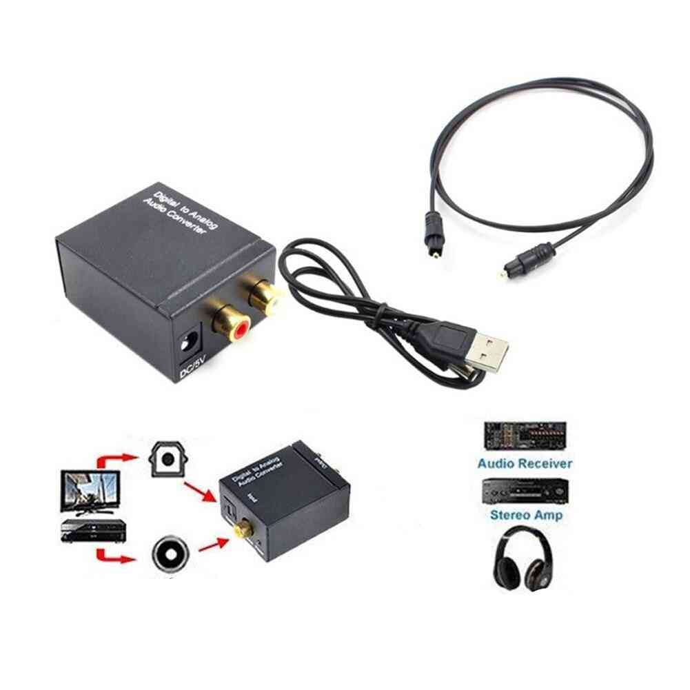 Digital Signal Optical Fiber To Analog Audio Converter