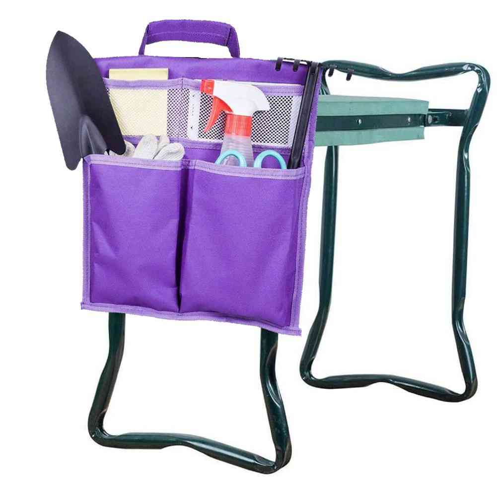 Pad With Small Cloth Bag, Garden Folding Stool, Belt Tool Cultivation, Cutting Grass Storage
