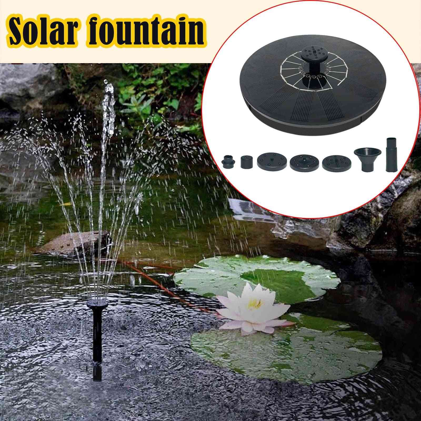 Fontaines solaires, piscine extérieure flottante, pièce d'eau