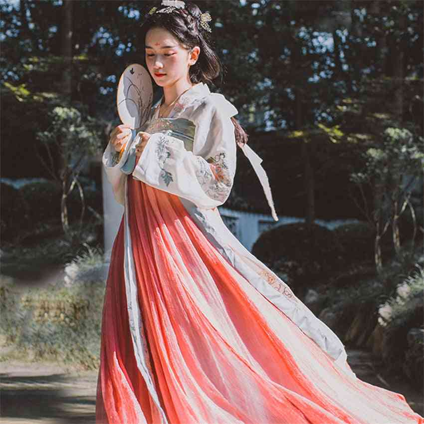 Kvinnor hanfu älva klänning antika