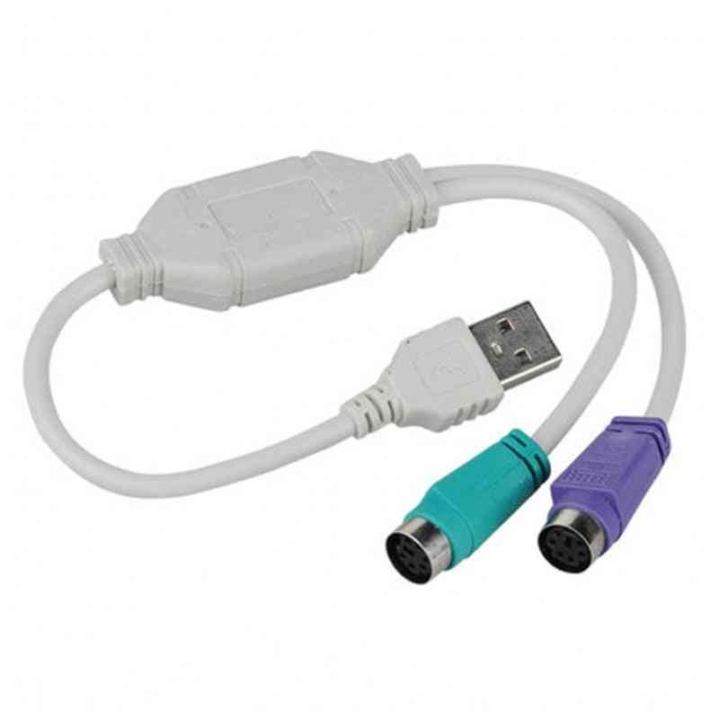 Usb Male To Ps/2 Ps2 Female Converter Cable Adapter