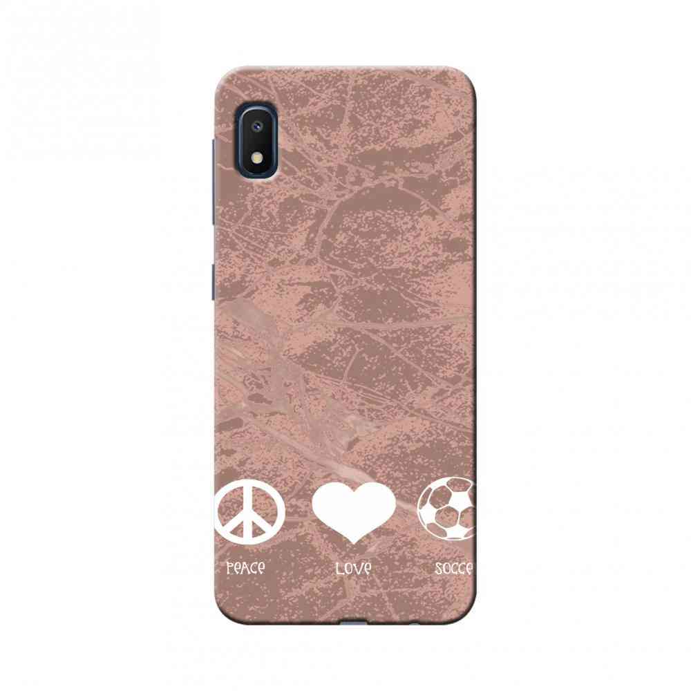 Love Peace Soccer Print - Slim Phone Case