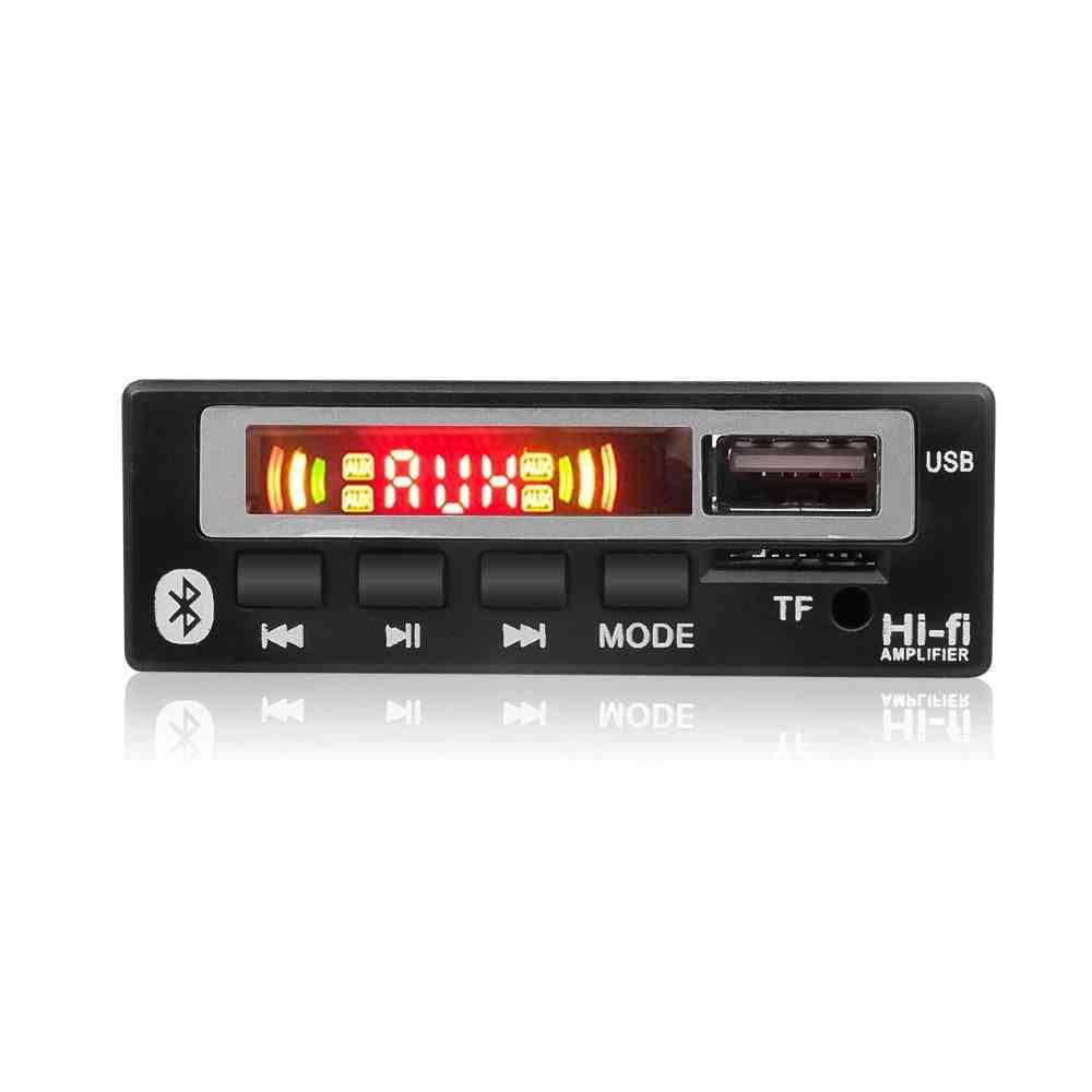Car Audio Usb Tf Fm Radio Module Wireless Bluetooth 5v 12v Mp3 Wma Decoder Board Mp3 Player With Remote Control