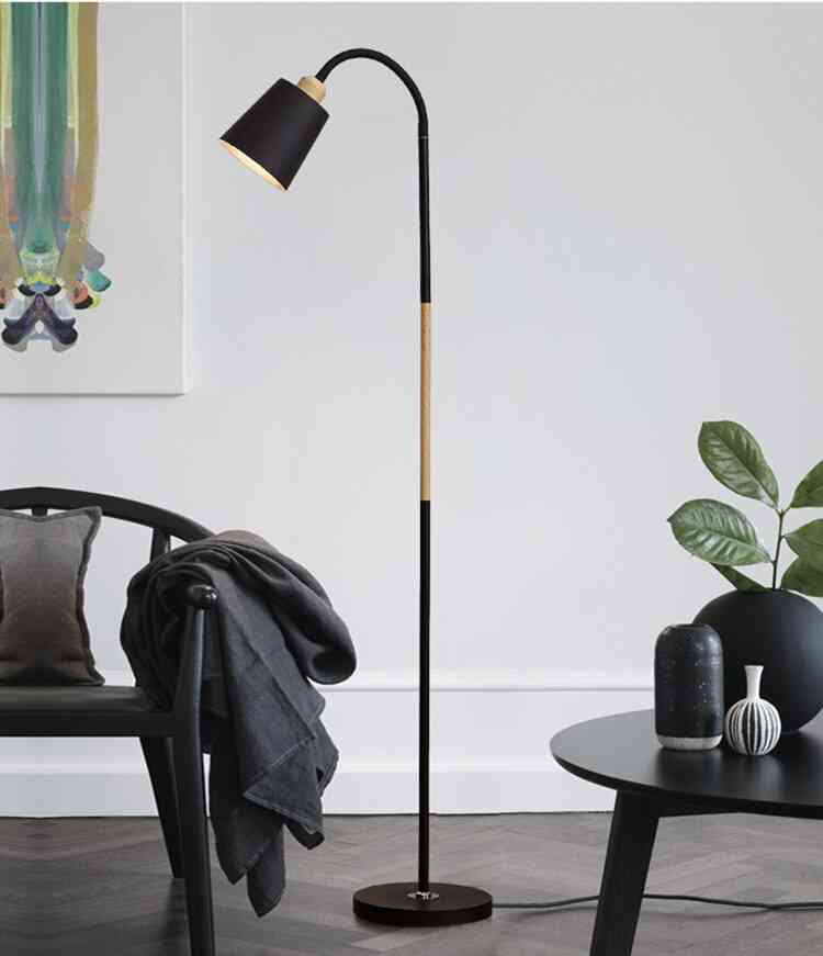 Lampadaire d'angle moderne et lampe sur pied d'angle simple lampe d'appartement d'angle