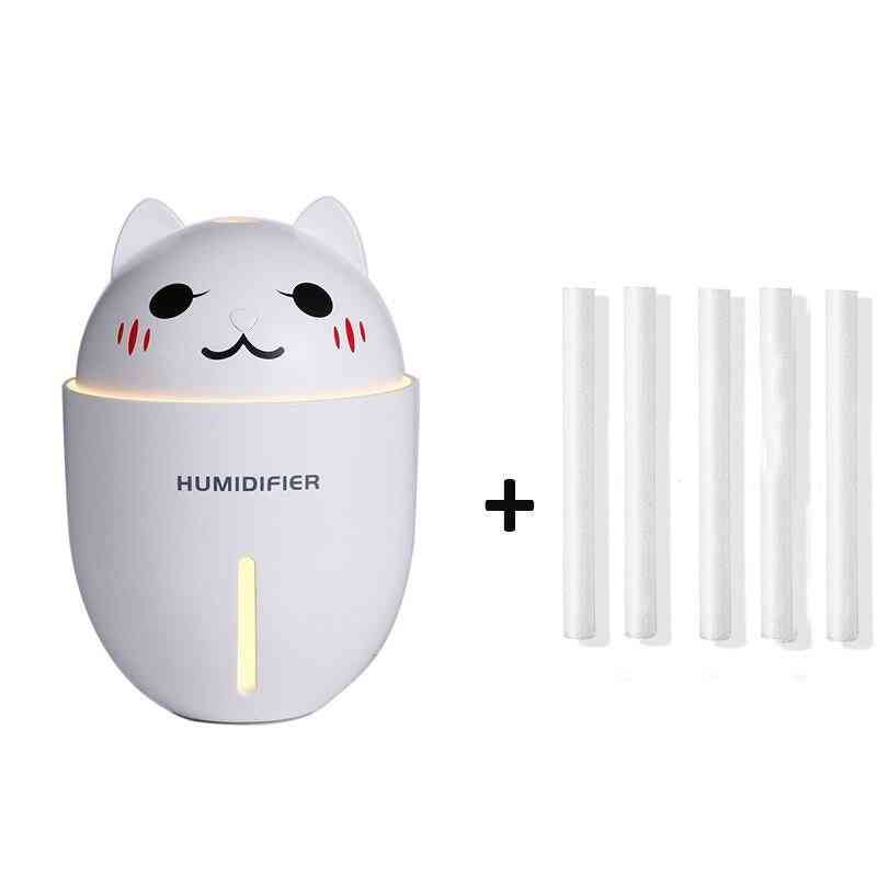 3 In 1 Usb Ultrasonic Cool-mist Adorable Pet Mini Humidifier With Led Light