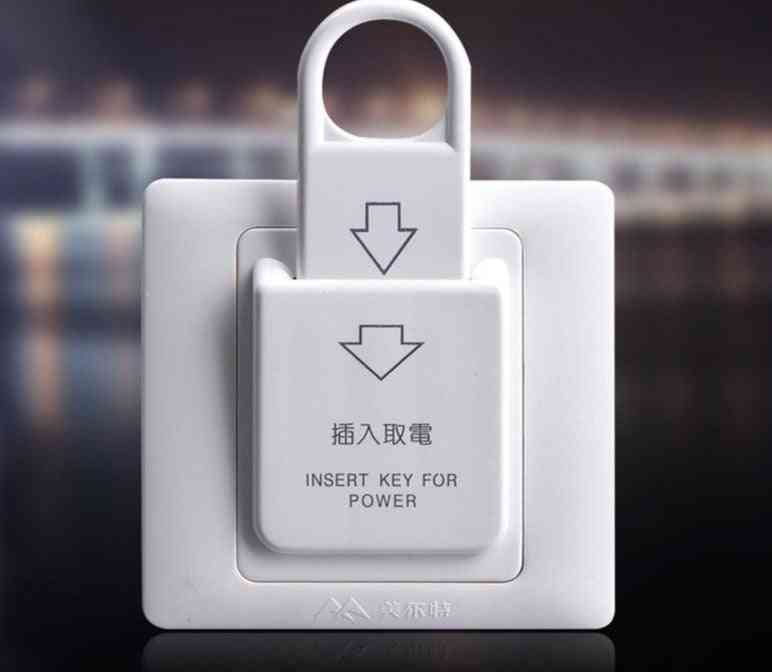 Hotel Magnetic Card Electric Push Button Insert Key Power Control Socket