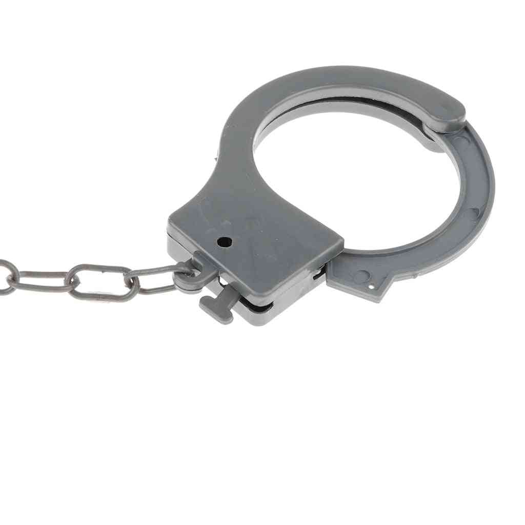 Police Handcuffs Toy Child Fancy Dress Costume Role Play Pretend Educational
