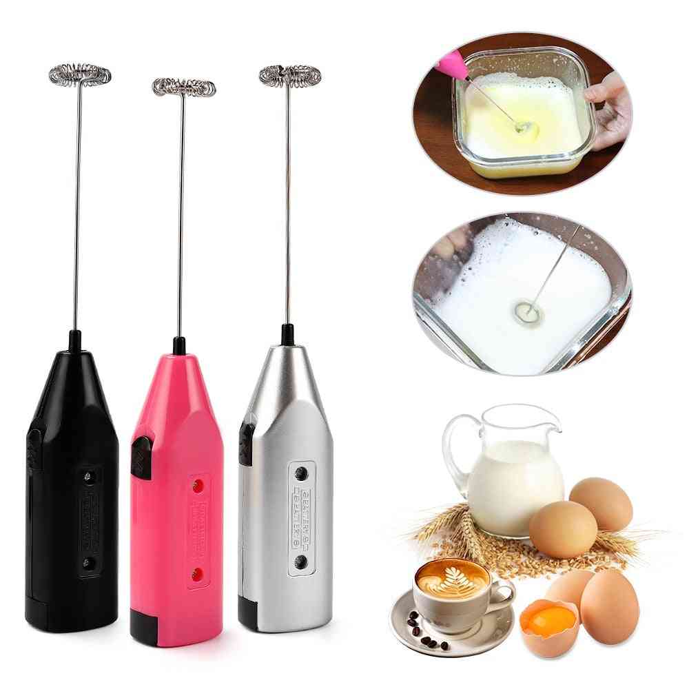Mini Handle Stirrer Battery Operated Handheld Electric Mixer, Drink Coffee Whisk Milk, Frother, Practical Kitchen Cooking Tool