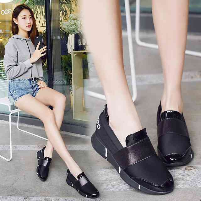 Women Feminine Slip-on Casual Thicken Soft Soled Shoes