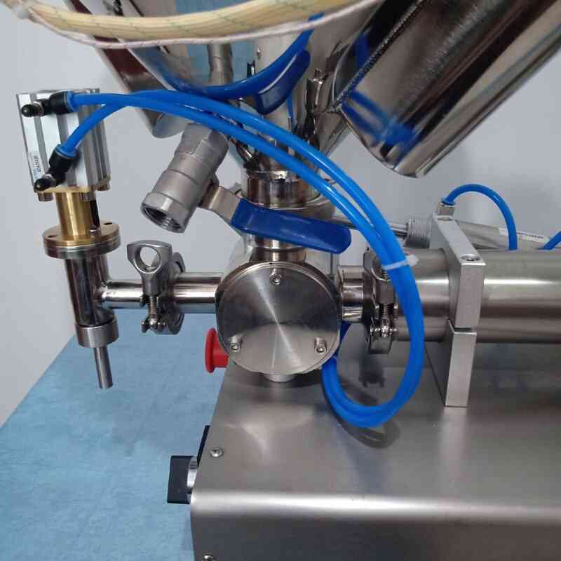 Horizontal Stainless Steel Paste Liquid Filling Machine, Peanut Butter, Honey Cream, Emulsion Heating Stir Type Fillings Machines