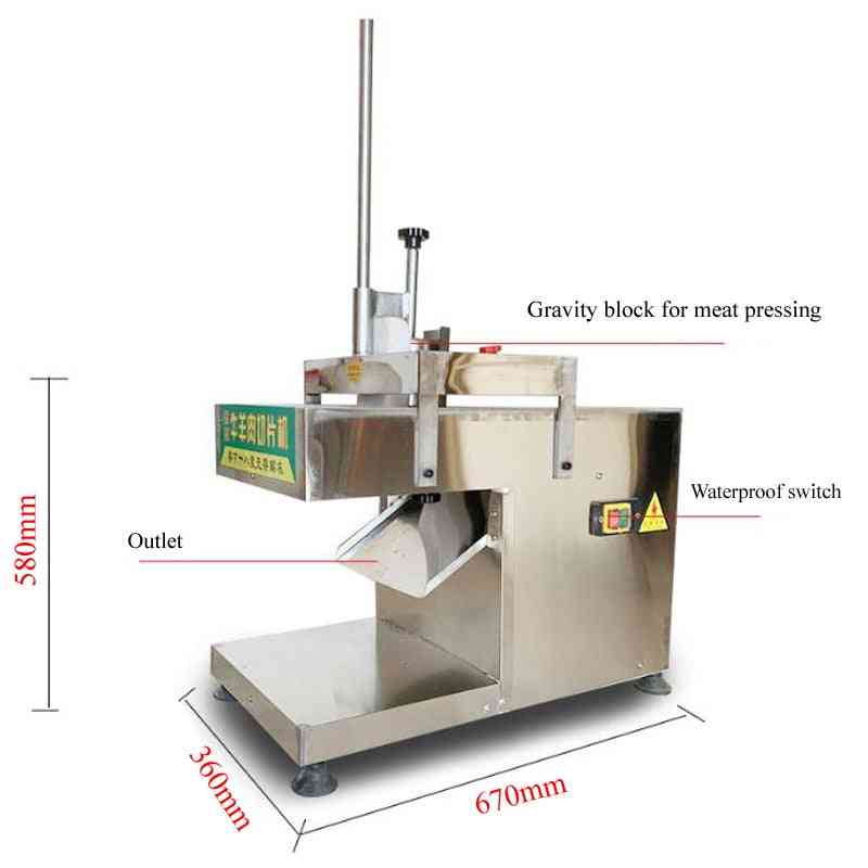 Electric Household Cut Mutton Roll Slicer, Beef, Meat Slicer, Toast, Bread, Planer Machine