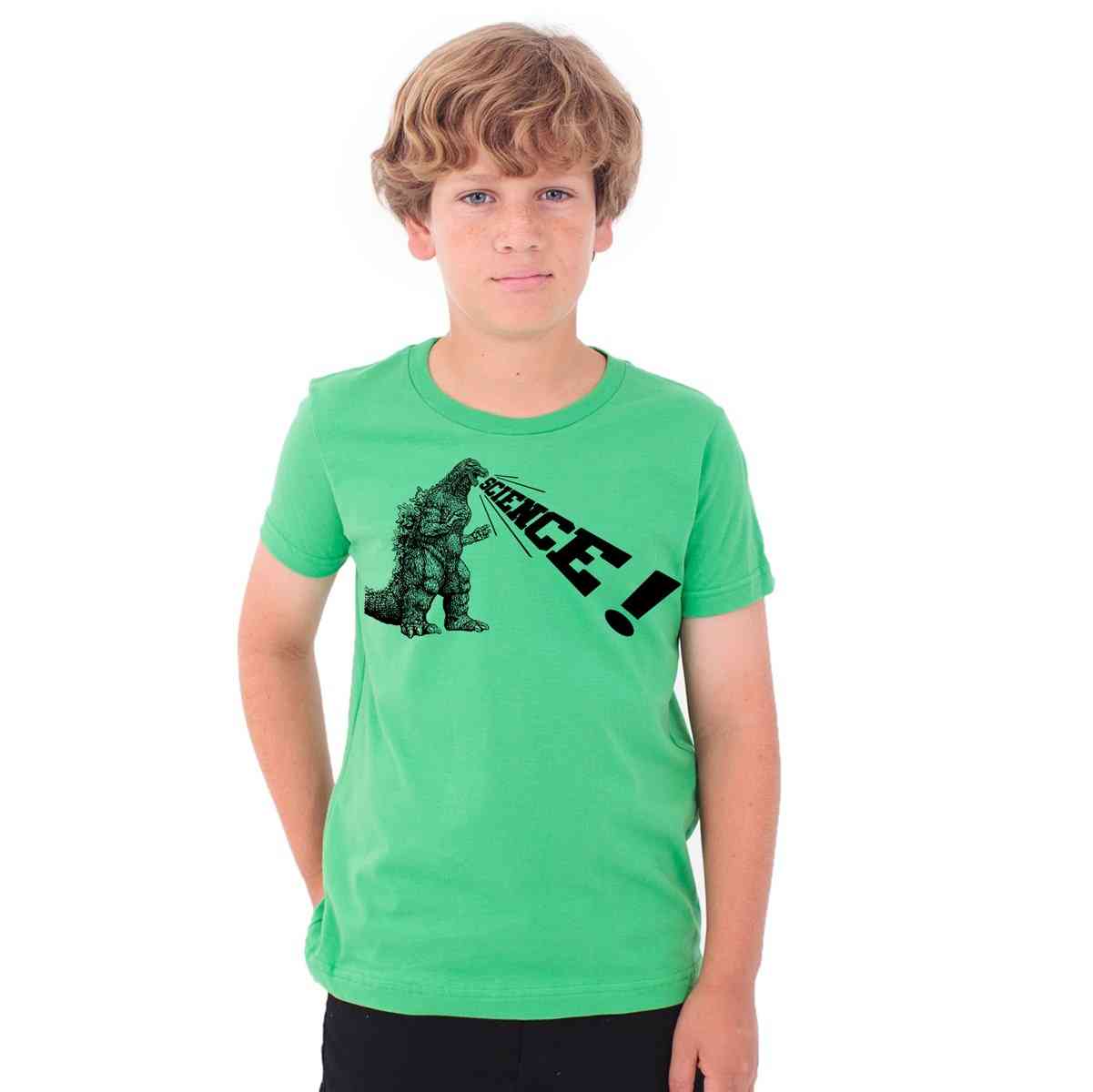 Godzilla Science Print, Short Sleeve T-shirt For Kid's