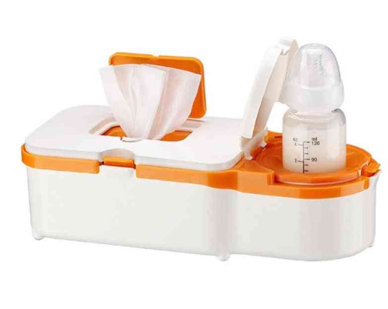 Dual Purpose Electric Wet Towel Dispenser, Baby Wipes, Heater Milk Bottle Warmer Box For Car
