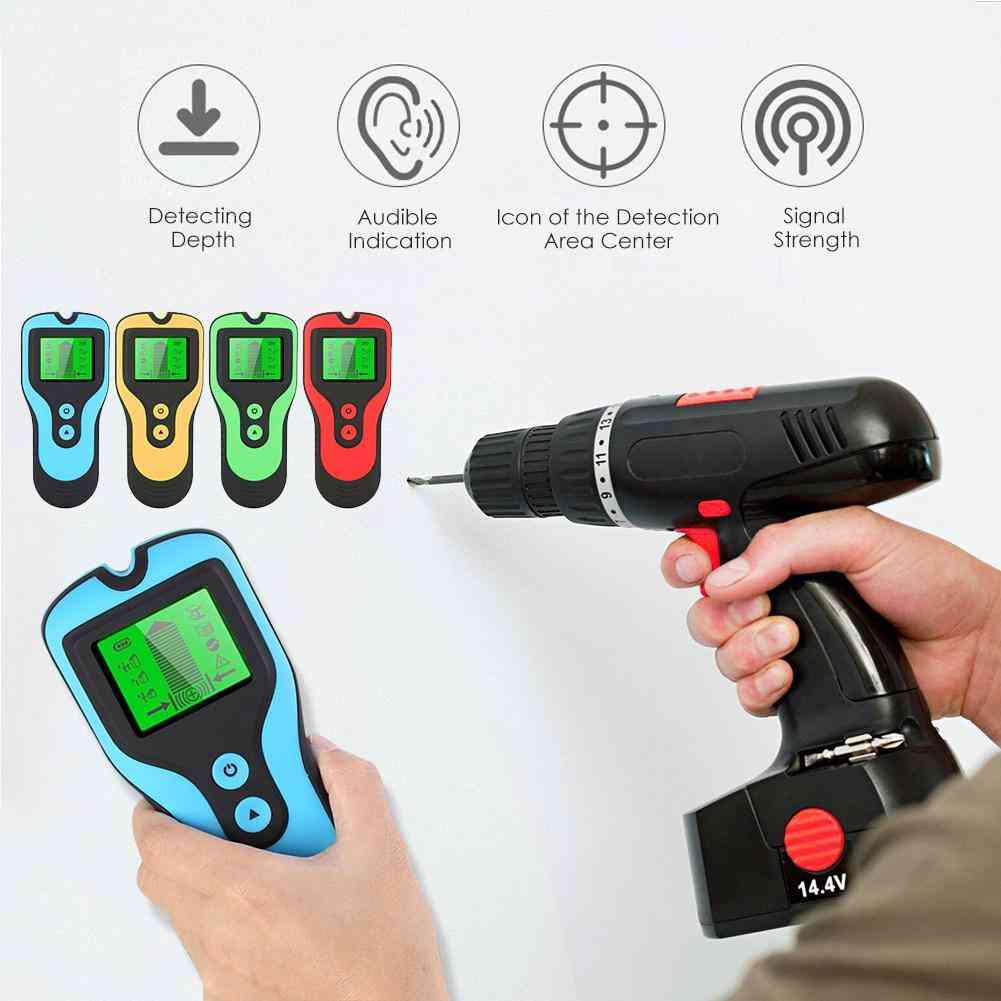 Wall Scanner- Pipe Finder And Wire Detector, Electronic Stud Locator Tools