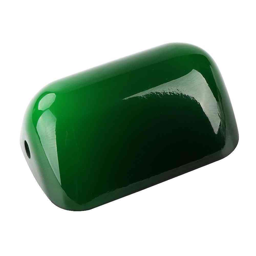 Glass Bankers Lamp Cover Bankers Lamp Green/white Glass