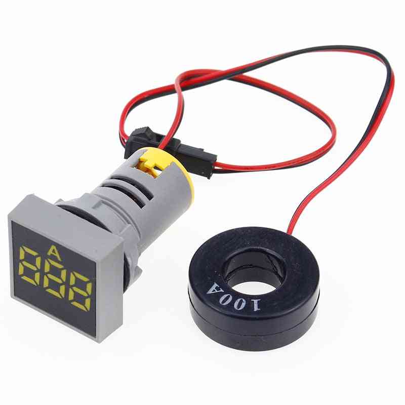 Digital Current Meter/voltage Meters Indicator Led Lamp Square Signal Light