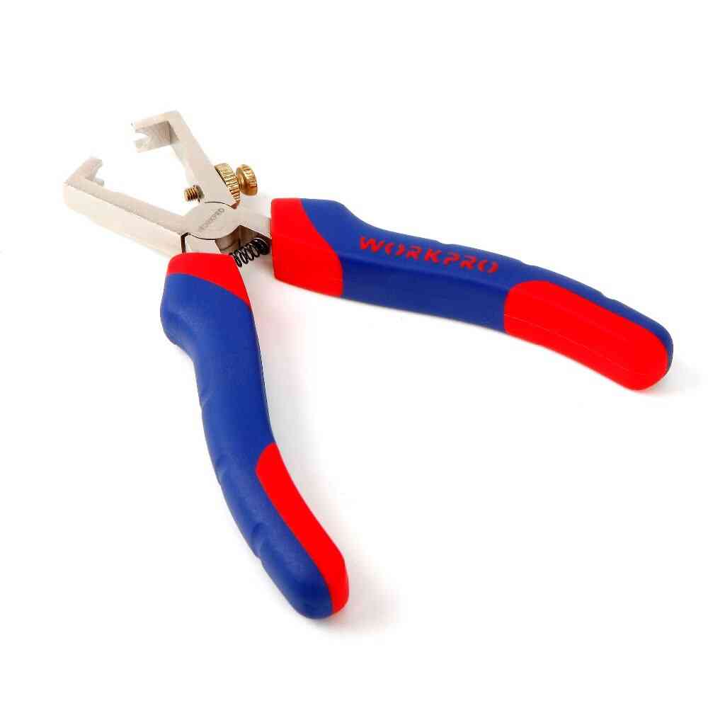 Wire Stripper Pliers Crimping Cable Cutter Carbon Steel Tool