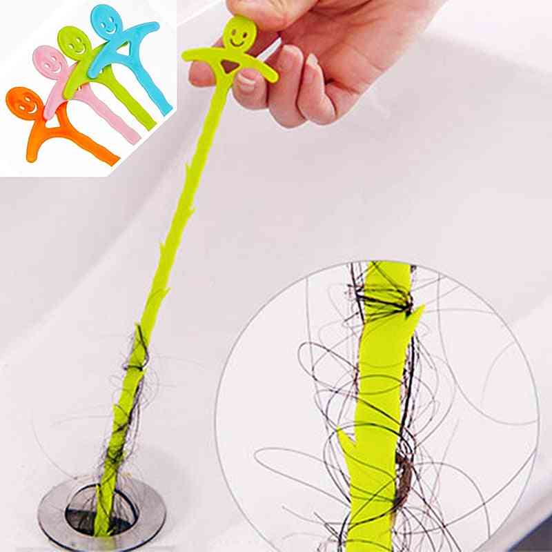 1pc Toilet Drain Cleaning Hook Bathroom Kitchen Useful Tool