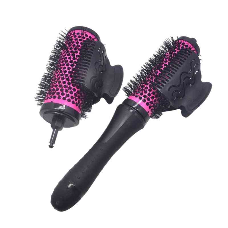 Detachable Handle Hair Roller Brush With Positioning Clips