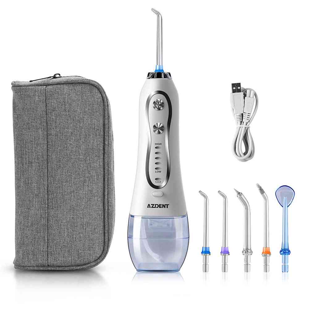Electric Oral Irrigator With Travel Bag Cordless Portable Water Dental Flosser