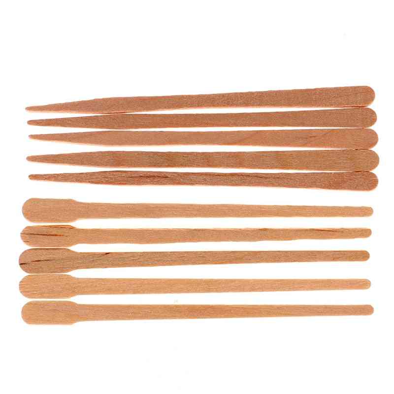 100pcs/lot Waxing Craft Wax Stick Tattoo Medical Wooden Sticks Wooden Face Hair Removal