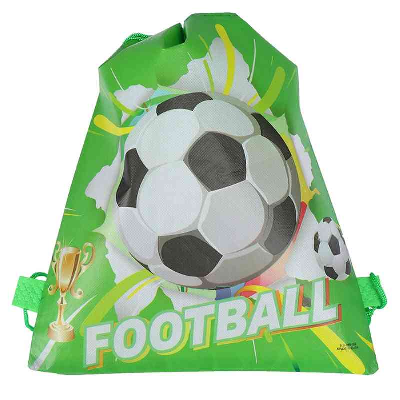 Football Non-woven Drawstring Backpack Bag